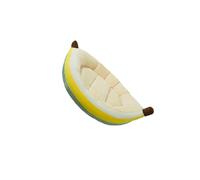 kesurpae Cama para Perros Lavable, Suave, con Forma de plátano, Que Garantiza Comodidad y Zonas de Descanso cómodas y Antideslizantes. La Cama para Gatos Tiene un Divertido diseño con Forma plátano.
