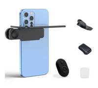 kesurpae Cámaras para teléfonos Inteligentes con Lente de Efecto Espejo, Captura en Cualquier Lugar, Espejo HD Plegable, Negro