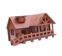 kesurpae Casa de jardín de Hadas para Madera con Rompecabezas 3D para decoración, casa del Bosque, Villa Playa