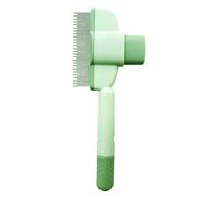 kesurpae Cepillo Suave para Gatos con botón de liberación para un Cuidado Suave, Cepillo de Aseo para Gatos de Pelo Largo o Corto, champú ABS para Gatos, Verde