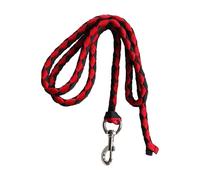 kesurpae Cuerda para Caballos de Resistencia y Calidad con mosquetón fiable. Ideal para Perros guía, Caballos y Ganado, Atletas ecuestres de competición y, Rojo, 2.5 Metros