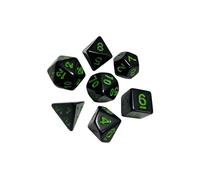 kesurpae Dados para Juegos de, Juego de Dados poliédricos, Accesorios Divertidos para Juegos rol, Cartas matemáticas y reuniones Familiares. acrílicos Multiusos. Accesorios para