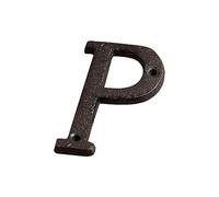 kesurpae Decoración de puerta impecable Placa de puerta de decoración de hierro Fácil de instalar Letras de metal Números de casa Amplia aplicación, B17-P