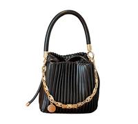 kesurpae Elegante bolso bandolera para mujer, ligero y esencial para el día a día, una opción popular entre las amantes de la moda. Precioso bolso bandolera para mujer de PU, Negro, 15x17cm