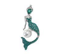 kesurpae Elegante Broche De Mujer Broche De Diamantes De Imitación Pin Pieza De Joyería Atemporal Para Los Amantes De La Moda Regalos Románticos Gane Más Elogios En Forma De