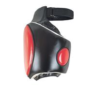 kesurpae Equipo de Entrenamiento de Taekwondo, Protector Corporal para Muslos, Espuma de Resistencia, Ideal para Entrenadores y compañeros de Entrenamiento, Protectores, Negro y Rojo, Izquierda