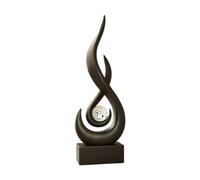kesurpae Escultura Abstracta de Fuego, decoración de, Recuerdo, de Llama de Resina, Adecuada para Oficina, Dormitorio, Sala de Estar, estantería, Armario, balcón.