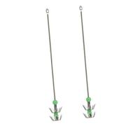 kesurpae Garfios duraderos para la Pesca de calamares equipados con Cuentas Luminosas para la Pesca Nocturna, lo Que añade un Atractivo Adicional a los señuelos de Calamar Jigs 2 Piezas Primera