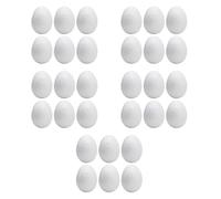 kesurpae Huevos de poliestireno sin terminar para Mentes Creativas, Manualidades, decoración y Aprendizaje, Hechos a Mano, Bricolaje, Pintura, proyectos Escolares, Adornos, 30 Piezas, 6.7 x 4.7 cm