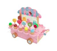 kesurpae Juego de Helados de para Madera Que inspira imaginación y Creatividad. Juguetes educativos para niños, niñas y niños. Los Pueden Aprender Conceptos básicos el Color. Juego Contador