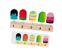 kesurpae Juguete de Helado de para Madera en Miniatura para Juego simulación, Juguete Comida, Juego rol, Regalo para niños, Desarrollo la imaginación y Habilidades comunicación, Helados, Estilo A