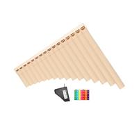 kesurpae Los niños estudiantes pueden aprender fácilmente a tocar la flauta de pan de 16 tubos con pegatinas notas que garantizan una rápida comprensión y memorización las notas. Instrumento musical