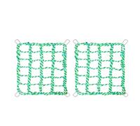 kesurpae Lote de 2 hamacas de Red para pájaros Equipadas con Ganchos de Acero Inoxidable Que se Pueden Usar Durante Mucho Tiempo. Juguetes para pájaros, Verde, Gancho de Plata