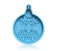 kesurpae Molde de resina de silicona para Navidad, molde colgante de copo de nieve, decoraciones para restaurante de interior, moldeado de fundición artesanal, Tipo 8