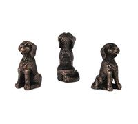 kesurpae Patas elevadoras para macetas con forma de animal, soporte y drenaje para plantas. Juego de 3 patas resina para macetas. Elevadores decorativos para jarrones, Perro 5.3x3.2x2.5cm