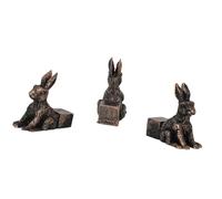 kesurpae Patas elevadoras para macetas con forma de animal, soporte y drenaje para plantas. Juego de 3 patas resina para macetas. Elevadores decorativos para jarrones, Conejo 4.5x4.3x2cm