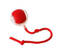 kesurpae Pelota interactiva para Perros, Juega Siempre Que Quieras, Juguetes interactivos para Perros Frescos e inodoros, Juguete Interactivo para Gatos de Gel de sílice Engrosado, Rojo