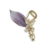 kesurpae Pinzas para el pelo con forma de mariposa y flor para mujer, accesorios de Metal para el cabello, pinza para el pelo de plátano elegante, do