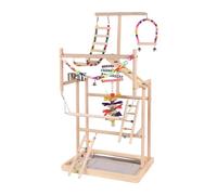 kesurpae Puesto de Juego para periquitos, diseñado para ofrecer Actividades Divertidas Que enriquecen la Vida de Nuestros Amigos emplumados. Zona Juegos para Loros, Grande,