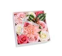 kesurpae Ramo de Flores de jabón Jabones Decorativos Ramos Centros de Jabón Floral Ramo de pétalos de Rosas Baño para bañarse Día de la Madre Aniversario Decoraciones de
