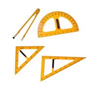 kesurpae Regla de números grandes, equipo de geometría matemática, fácil sostener, ligera, herramienta enseñanza para dibujo técnico y diseño, herramienta geometría matemática gran