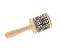 kesurpae Sonajero de Para madera Cabasa, juguete musical, regalo para niños, manejo suave, fomenta la exploración de talentos musicales, instrumento musical, Diámetro 6.5 cm