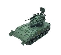 kesurpae Tanques en Miniatura, vehículos Blindados de reconocimiento, colección de Modelos Tanques simulación para exhibición, Juegos Rompecabezas DIY, Escala 1/72, Fuerte Verde, 10x5x6cm