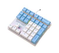 kesurpae Teclado numérico mecánico con Cable, Tacto Delicado y Experiencia fluida para Profesionales de finanzas XDA se Ajusta Altamente, Eje Azul y redaxis