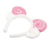 KESYOO Aros para El Pelo con Shofar Rosa, Adorables Diademas de Cuerno de Oveja Y Aros para Las Orejas para Recuerdos Y Decoraciones de Fiestas.