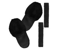 KESYOO Forro de Felpa Extraíble para Zapatos de Invierno, Plantilla Cálida para Zuecos y Zapatillas, Protector Térmico Acolchado Negro Talla 42-43, Forros para Calzado Masculino