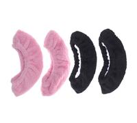 KESYOO Fundas Elásticas de Felpa para Patines de Hockey Talla XL, Paquete de 2 Unidades (Rosa Claro y Negro), Protectores Duraderos para Cuchillas, Absorben Humedad para Prevenir