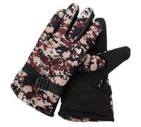 KESYOO Guantes Térmicos para Ciclismo Hombres Guantes de Invierno Forro de Felpa Impermeables y Antideslizantes al Aire Libre Pantalla Táctil Camuflaje Desierto Protección Frío
