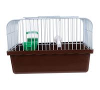 KESYOO Jaula Portátil para Pájaros Pequeña de Metal con Percha, Bebedero y Caja de Comida, Transportín para Agapornis, Loros y Otras Aves Pequeñas, Adecuado para Viaje y Color