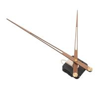 KESYOO Kit de Movimiento de Reloj de Cuarzo con Mecanismo Grande, Kit de Reparación de Pared a Pilas, Manecillas de Madera de Nogal Negro para Reemplazo de Reloj, Herrajes para Decoración Del Hogar