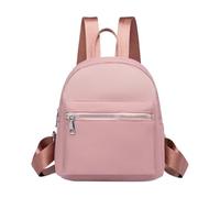 KESYOO Mochila de Tela Oxford para Mujer Mini Tamaño Rosa, Mochila Escolar Informal Resistente al Desgaste, Bolso Multiusos para Viajes, Compras y Uso Diario
