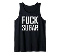 KET Diet Graphics Funny Study Print Sugar is Bad Camiseta sin Mangas