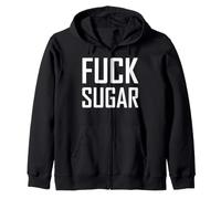 KET Diet Graphics Funny Study Print Sugar is Bad Sudadera con Capucha