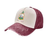 KETAFOUND Gorra de Béisbol Retro para Hombre Insignia De San Vicente Y Las Granadinas Gorra el Sol de Algodón Desgastada Símbolo Nacional Sombreros de Mezclilla Lavada con Cierre de latón