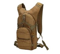 Ketamyy Mochila Militar Camuflaje Bicicleta Casual Impermeable Multi-Bolsillo Duradero Viaje Tactico Senderismo Trekking Montañismo Deportiva Pequeña 15L Hombre Mujer Bolso Caqui