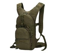Ketamyy Mochila Militar Camuflaje Bicicleta Casual Impermeable Multi-Bolsillo Duradero Viaje Tactico Senderismo Trekking Montañismo Deportiva Pequeña 15L Hombre Mujer Bolso Verde Militar