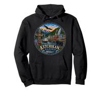 Ketchikan, Alaska EE.UU., Tótem de Pesca de salmón, Crucero Sudadera con Capucha