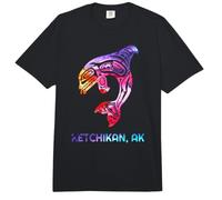 Ketchikan Alaska SE Nativo Americano Indio Orca Asesino Ballena Comfort Colors Adult Heavyweight T-Shirt