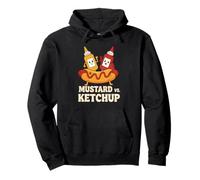 Ketchup vs Mustard Showdown Funny Foodie Graphic Sudadera con Capucha