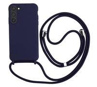 Keteen Funda con Cuerda para Samsung Galaxy S23 Carcasa Ultrafina Protectora Silicona Líquida Suave TPU con Ajustable Collar Correa de Cuello Cordón Antigolpes Funda para Samsung Galaxy S23, Bleu
