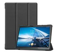 Keteen Funda para Lenovo Tab M10 (TB-X505L TB-X605L TB-X605F) Flip Cover fina Premium PU Cuero Cuero Flip Cover Soporte Plegable Cover Full Body Funda para Lenovo Tab M10 TB-X605/TB-X505, Negro