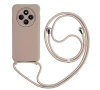 Keteen Handyband hülle für Xiaomi Redmi 14C Handyhülle mit Band Slim Silikon Schutzhülle mit Abnehmbar Kordel Stossfest Bumper Cover zum Umhängen Necklace Handyhülle für Xiaomi Redmi 14C -Pink