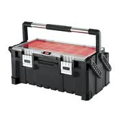 Keter 17187311 - Caja de herramientas (plástico), color negro y rojo