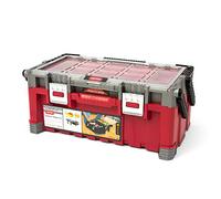 Keter 17187311 - Caja de herramientas (plástico), color negro y rojo