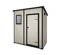 Keter 217367 - Caseta de jardín Exterior Manor Pent 6x4, Color Beige