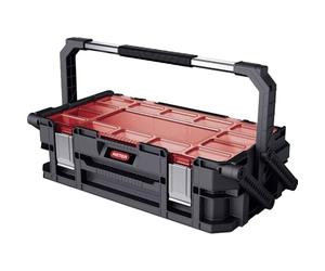 Keter 233846 Canti Organizer, Caja de herramientas, Color negro y rojo, 56.5 x 31.7 x 16.1 cm